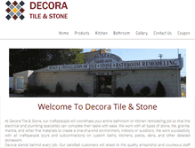 Tablet Screenshot of decoratileandstone.com